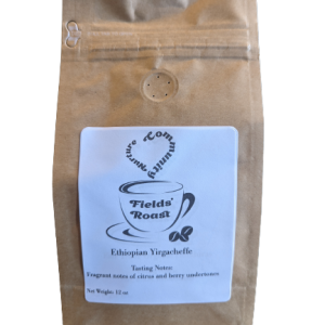 fields roast ethiopian yirgacheffe whole bean coffee available for purchase online or in store in Chesterfield County VA