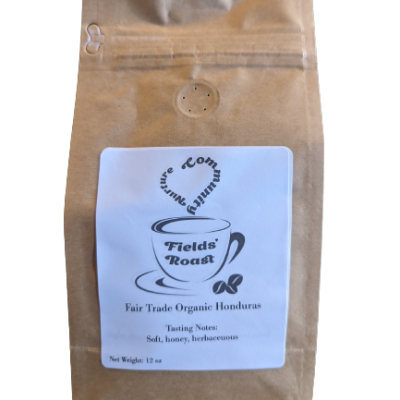 fields roast fairtrade organic honduras whole bean coffee available for purchase online or in store in Chesterfield County VA
