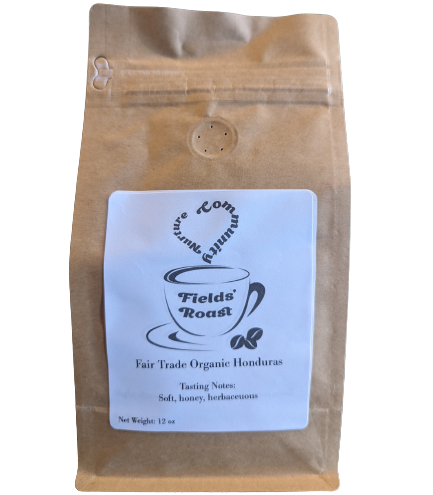 fields roast fairtrade organic honduras whole bean coffee available for purchase online or in store in Chesterfield County VA