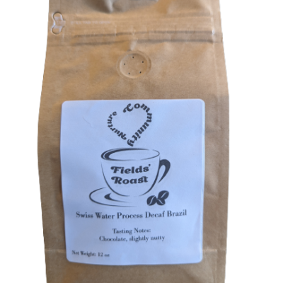 fields roast swiss water process decaf brazil whole bean coffee available for purchase online or in store in Chesterfield County VA